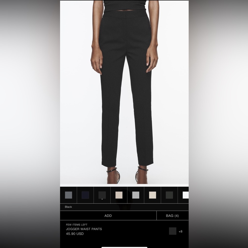 Zara dress pants in black